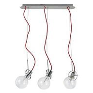 B2 Light Lampadario a Sospensione L 580 x H min 550 / max 1250 x P 120 mm 3 x 60W E27 Cromo 0570419