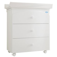 Bagnetto fasciatoio Pali Tris colore bianco completo di pouf 053300