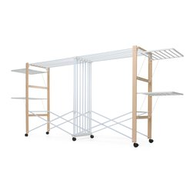 Foppapedretti Stendibiancheria allungabile Struttura in legno massiccio H 128 x P 54 x L 300 Naturale Allungo naturale 423603