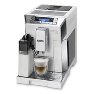 Macchina per Caffè De Longhi ECAM 45.760.W Espresso machine per Chicchi di caffè, Caffè macinato di colore Argento, Bianco