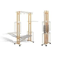 Foppapedretti Stendibiancheria Struttura in legno massiccio H 183 x P 52 x L 107 Lenzuoliere Naturale