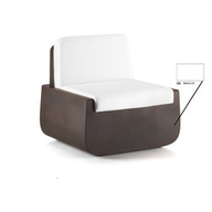 Plust Poltrona Bold Bianco C2 Con Cuscino Grigio 6347-c2