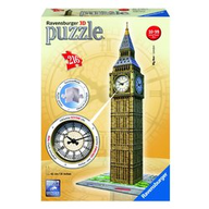 Puzzle 3D Ravensburger Big Ben real clock 12586 Da 10 anni