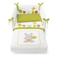 Piumone lettino Pali Set tre pezzi Verde 687BOSCO08