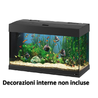 Ferplast Acquario in vetro Dubai 80 black completo di lampada, filtro interno e timer 65034017