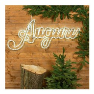 Luci e luminarie Lotti Tubo luminoso Auguri luci led bianco da esterno 27305