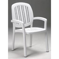 Nardi Poltrona Ponza impilabile, gambe tubulari Resina 60 cm 40268.00.000