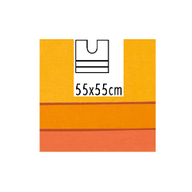 Spirella Tappeto per bagno base Wc in polyestere-acrilico cm 55x55 Arancio 10.15157
