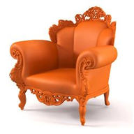 Magis Magis Proust Poltrona Arancio 1087c