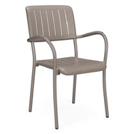Nardi Poltrona da Esterno Polipropilene trattato anti-UV 60,5 cm 61,5 cm 89 cm Tortora 61059.10.000