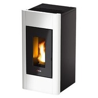 Stufa a Pellet Cadel SWEET Libera installazione 6,5 Kw Profondità 48,5 cm Bianco