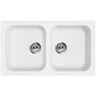 Lavello Smeg LZ862B 2 vasche forma del lavello rettangolare in sintetico da 860 mm