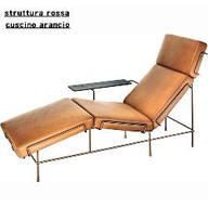 Magis Chaise longue Traffic Chaisel. Rosso/arancio F-088