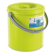 Stefanplast Pattumiera con coperchio Plastica 10 litri Verde lime 20107