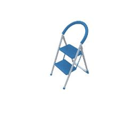 Amicasa Sgabello 2 Gradini Blu/Bianco Art.2 2637025000029