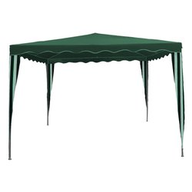 Amicasa Gazebo Poliestere Misure 3x3 metri Colore Verde/Bianco