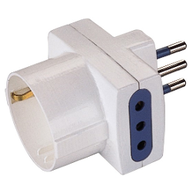 Polypool Adattatore multiplo pluristandard - spina 10A bianco 467