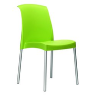 Scab Design Sedia jenny - verde pistacchio gambe alluminio - scocca polipropilene 2097