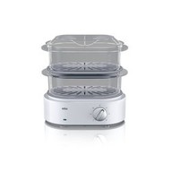 Vaporiera Braun FS-5100WH 850 W con 2 cestini per la cottura dei cibi con timer incorporato