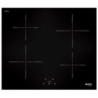 Piano cottura tipo Induzione Smeg SI5642D con 4 zone di cottura con larghezza di 60 cm di colore Nero