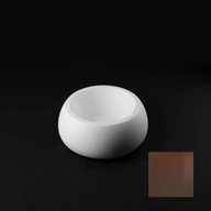 Plust Vaso in Polietilene T Ball Altezza 35 cm Golden Rust Indoor/Outdoor 6248-N4