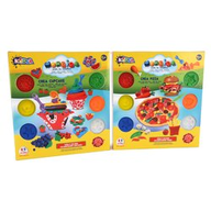 Plastiline Globo pizza o cupcake 6 vasetti 50 grammi Morbidò 37681