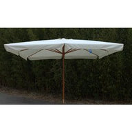 Amicasa Ombrellone da Giardino Sun 3x3 Colore Ecrù Legno