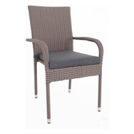 Amicasa Poltrona da Esterno Rattan Cappuccino Paiso
