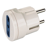 Polypool Adattatore spina italiana-tedesca 16 A bianco 451