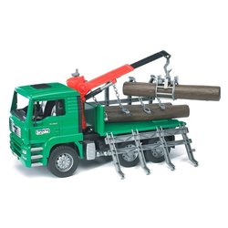 Camion Bruder trasporto tronchi scala 1:16 Man Tga 02769