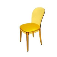 Magis Sedia in plastica Murano Vanity Chair Tr.Giallo/oro F573 SD1526 G