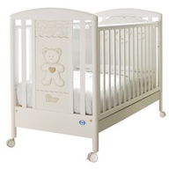 Lettino Pali Loving Bear colore bianco in legno massiccio 020500