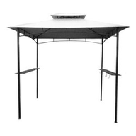 Amicasa Gazebo Barbecue metri 2,4x1,5 Ignifugo Grigio Antracite