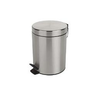 Spirella Portarifiuti in metallo con coperchio a pedale cromo stainato cm 17x24 - 3,0 Lt 10.16387