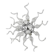 B2 Light Lampada da Parete D 500 x H 250 mm 3 x 40W G9 Trasparent