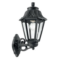 B2 Light Lampada da parete L 220 x H 450 x P 275 mm 1 x 60W E27 / 240V IP44 Nero 0500249