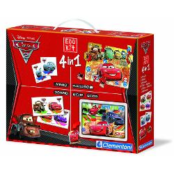 Gioco Edu kit 4 in 1. Cars 2. 13779. Clementoni Da 3 a 6 Anni Concentrazione, Logica