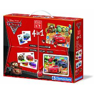 Gioco Edu kit 4 in 1. Cars 2. 13779. Clementoni Da 3 a 6 Anni Concentrazione, Logica
