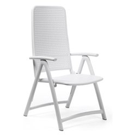 Nardi Poltrona pieghevole Darsena Bianca Polipropilene fiberglass Misure cm 59x64,5xh113,5 40316.00.000
