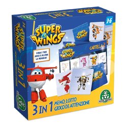 Memory Giochi Preziosi Supermemo 3 in 1 Super Wings UPW19000