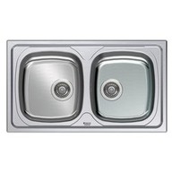 Lavello Hotpoint SN 86M2 (AX) HA 2 vasche in Acciaio da 86 cm