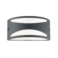 B2 Light Lampada da parete L 250 x H 120 x P 130 mm 1 x 60W E27 / 240V IP44 Antracite 0500385