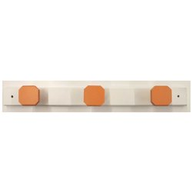 Algia Appendiabiti da parete 3 pomoli cm 50 Arancio 1372/ARA