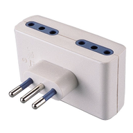 Polypool Adattatore multiplo 4 prese - spina 10A bianco 437
