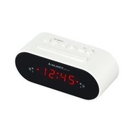 Radiosveglia Majestic Radiosv. RS-135 White Am/Fm 2 All Sì Batterie CR2032 Bianco