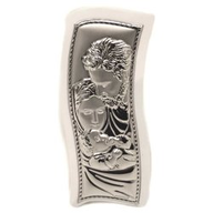 Geo's Icona Sacra Argento 04x12 cm Bianco Sacrafamiglia 032/10P