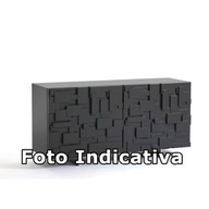 Cattelan Credenza Labyrinth 147x47x73h - 2 Op7 Bianco Opaco - Op71 Bianco Opaco
