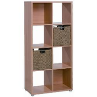 Composad Libreria 8 casellecm 71,4*34*146 colore faggio sp.2.2/1.6