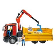 Camion Bruder con gru e caricatore pallet o benna 03651
