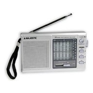 Radio Portatile Majestic RT-185 alimentazione a Batteria di colore Argento AM, FM, SW